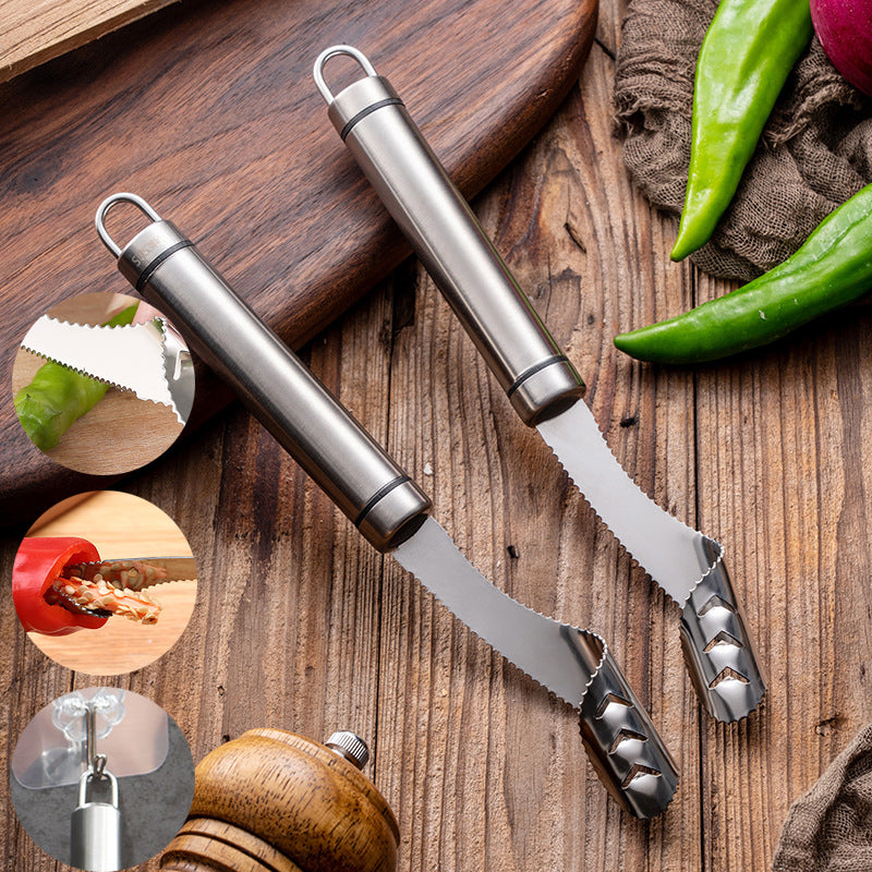 Stainless Steel Chilli Seed Remover Tool