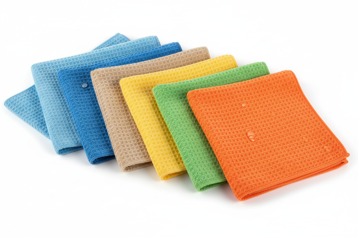 Microfiber Waffle Car Cleaning Towel